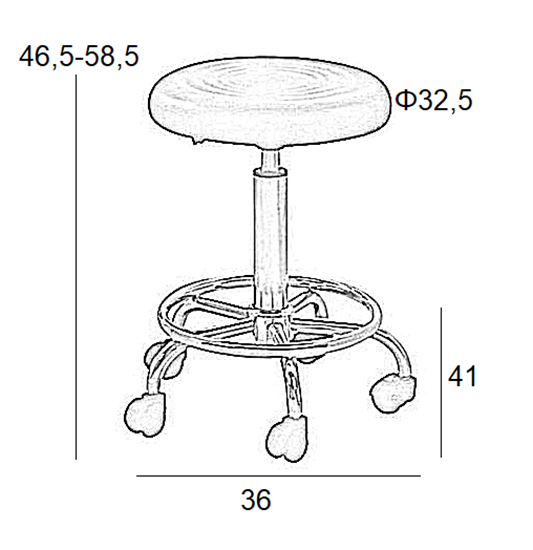 S1 ΜΑΥΡΟ 2 τεμάχια PU(Σ2)ΣΚΑΜΠΟ ΜΕ ΑΜΟΡΤ. ΤΡΟΧΗΛΑΤΟ