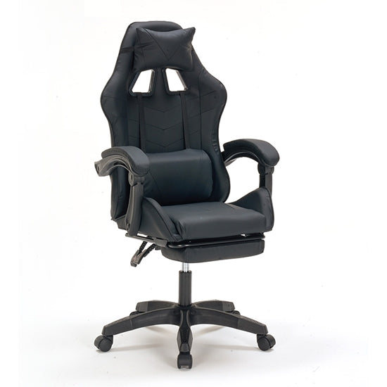 PRO G3 ΜΑΥΡΟ PVC ΠΟΛΥΘΡΟΝΑ GAMING/ΜΕ ΥΠΟΠΟΔΙΟ