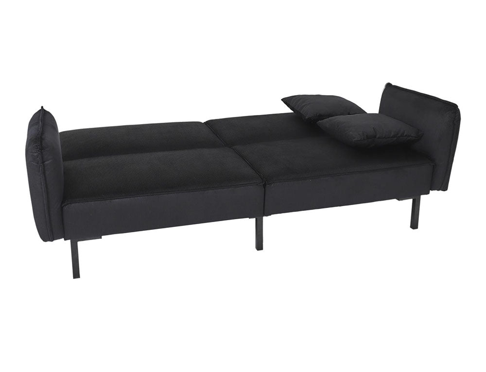 Τριθέσιος Καναπές Κρεβάτι Giulia Ηome Deco Factory με αφαιρούμενα μπράτσα, κοτλέ ύφασμα και διαστάσεις 198x83x90cm