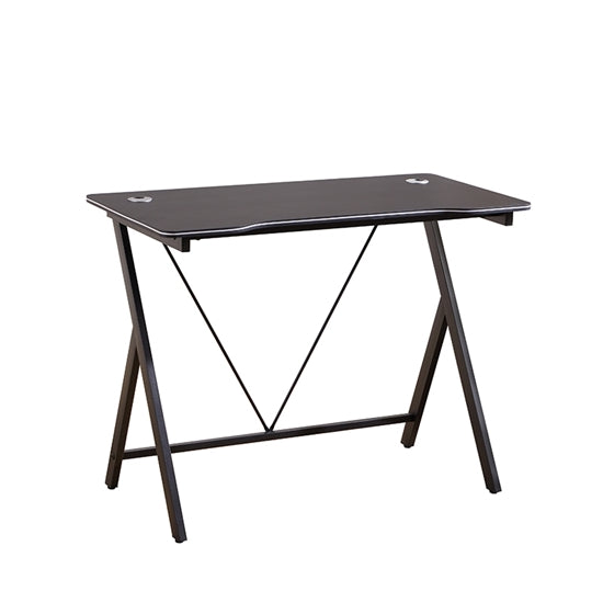 ΓΡΑΦΕΙΟ G2 100X50X75εκ.ΜΑΥΡΟ MDF/ΜΑΥΡΟ ΜΕΤΑΛΛΙΚΟ