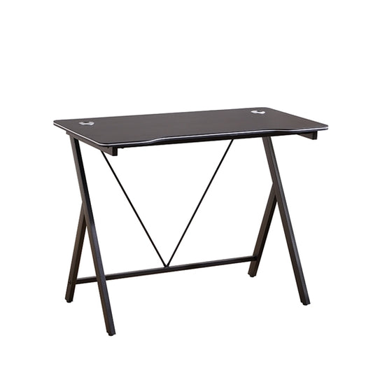 ΓΡΑΦΕΙΟ G2 100X50X75εκ.ΜΑΥΡΟ MDF/ΜΑΥΡΟ ΜΕΤΑΛΛΙΚΟ