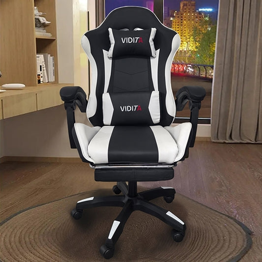 PRO G5 ΜΑΥΡΟ/ΛΕΥΚΟ ΠΟΛΥΘΡΟΝΑ GAMING/ΜΕ ΥΠΟΠΟΔΙΟ