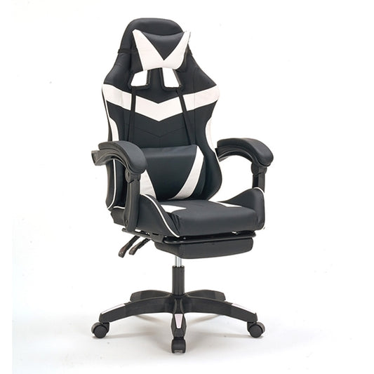 PRO G4 ΜΑΥΡΟ/ΛΕΥΚΟ PVC ΠΟΛΥΘΡΟΝΑ GAMING/ΜΕ ΥΠΟΠΟΔΙΟ