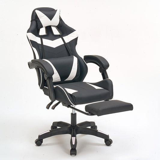 PRO G4 ΜΑΥΡΟ/ΛΕΥΚΟ PVC ΠΟΛΥΘΡΟΝΑ GAMING/ΜΕ ΥΠΟΠΟΔΙΟ