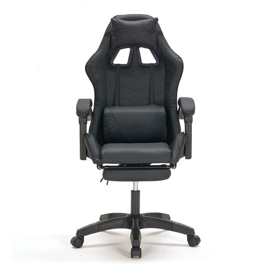 PRO G3 ΜΑΥΡΟ PVC ΠΟΛΥΘΡΟΝΑ GAMING/ΜΕ ΥΠΟΠΟΔΙΟ