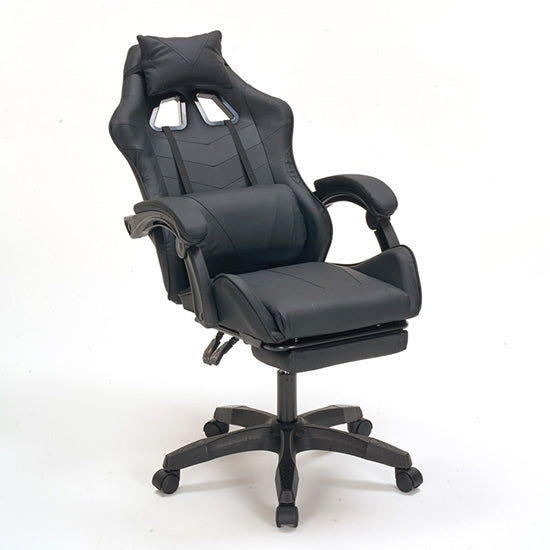 PRO G3 ΜΑΥΡΟ PVC ΠΟΛΥΘΡΟΝΑ GAMING/ΜΕ ΥΠΟΠΟΔΙΟ