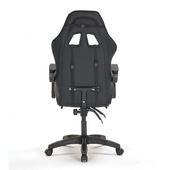 PRO G3 ΜΑΥΡΟ PVC ΠΟΛΥΘΡΟΝΑ GAMING/ΜΕ ΥΠΟΠΟΔΙΟ