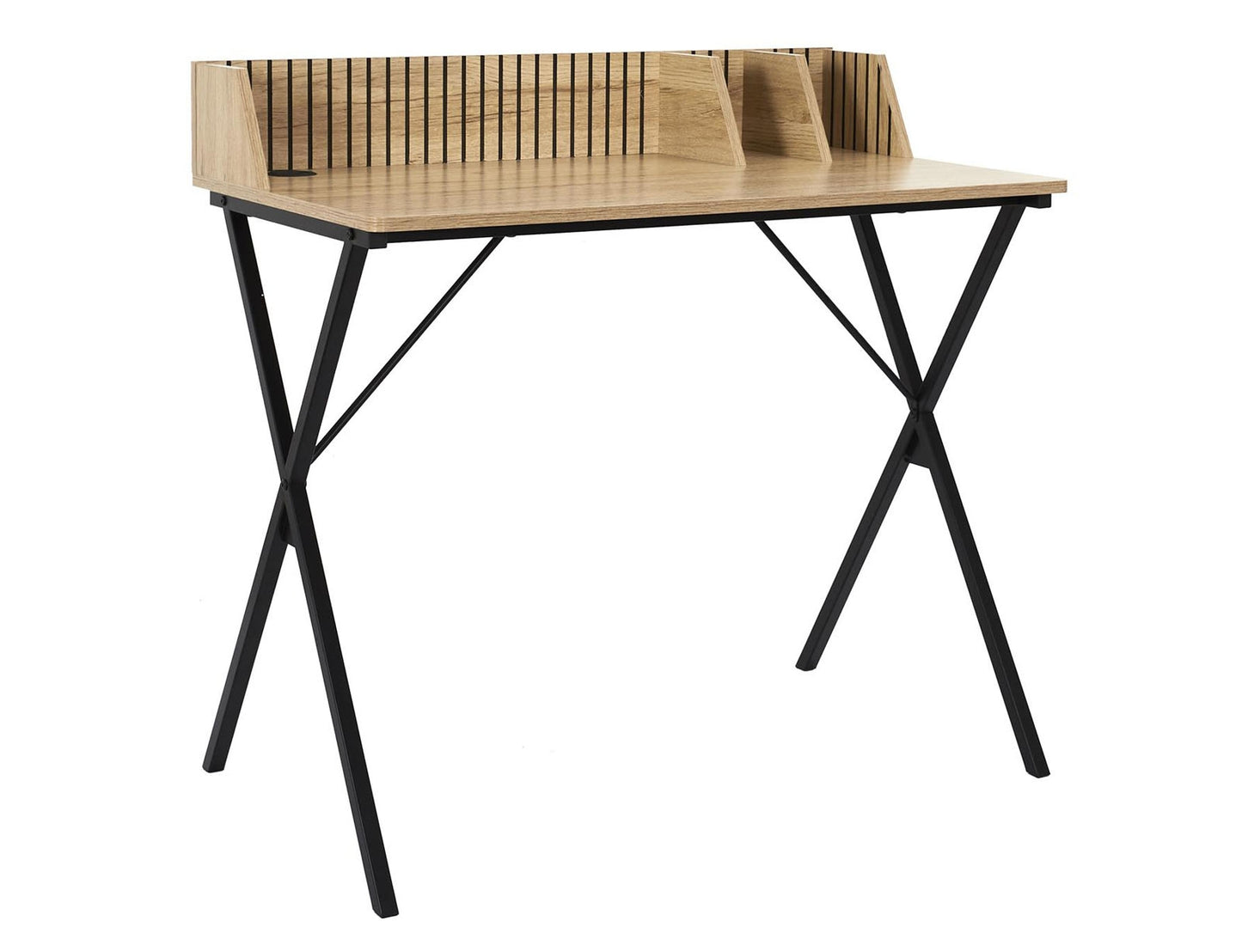 Γραφείο Klaus Home Deco Factory με 2 διαμερίσματα αποθήκευσης και διαστάσεις 90x50x84.5cm