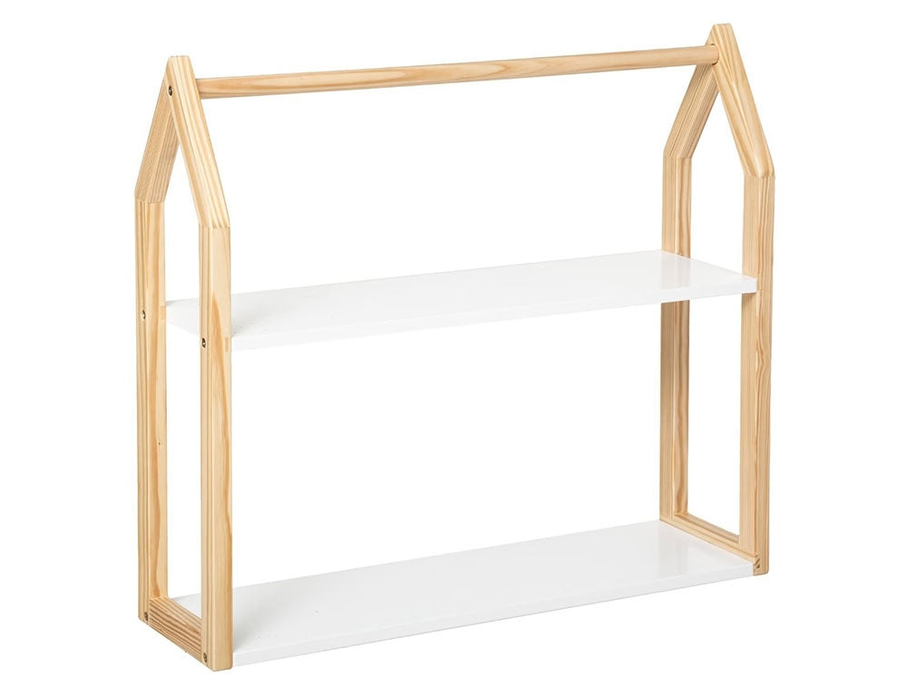 Βιβλιοθήκη Maison Atmosphera με 2 ράφια και διαστάσεις ( 56x15x50.8cm ) Ξύλου/Λευκό
