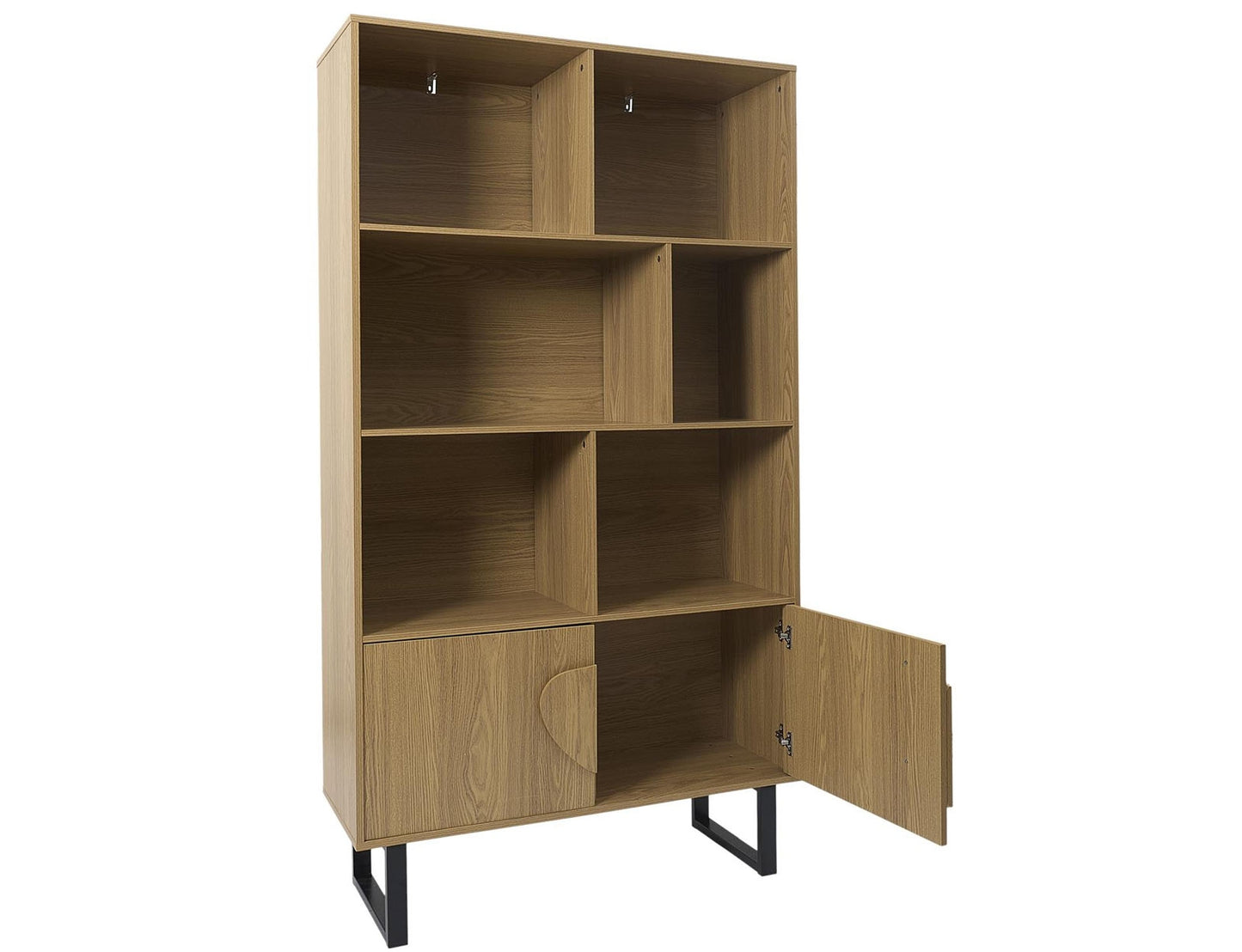 Βιβλιοθήκη Calypso  με 5 ράφια (100x35x180cm) - Aπόχρωση Καφέ