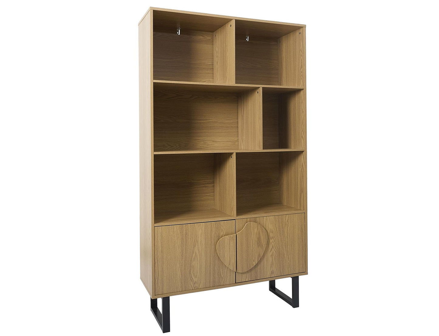 Βιβλιοθήκη Calypso  με 5 ράφια (100x35x180cm) - Aπόχρωση Καφέ