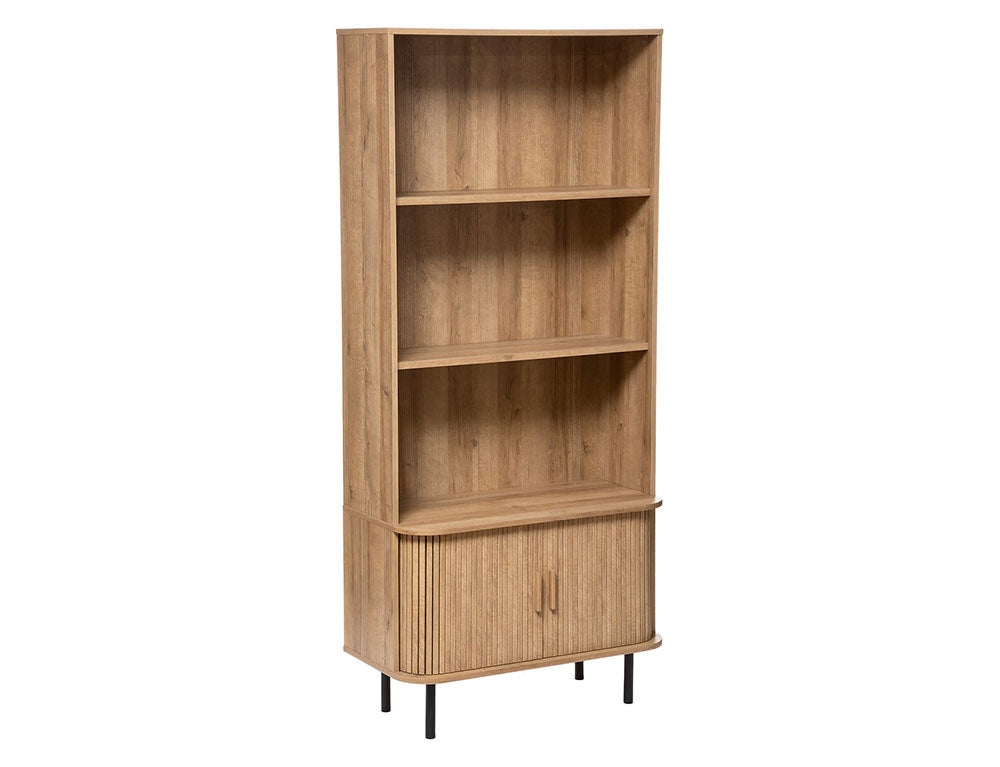 Βιβλιοθήκη Colva με 5 ράφια (80x40x179.5cm) - Aπόχρωση Ξύλου