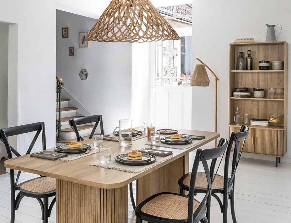 Βιβλιοθήκη Colva με 5 ράφια (80x40x179.5cm) - Aπόχρωση Ξύλου