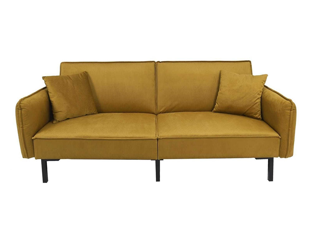 Τριθέσιος Καναπές Κρεβάτι Giulia με αφαιρούμενα μπράτσα, κοτλέ ύφασμα  (198x83x90cm)