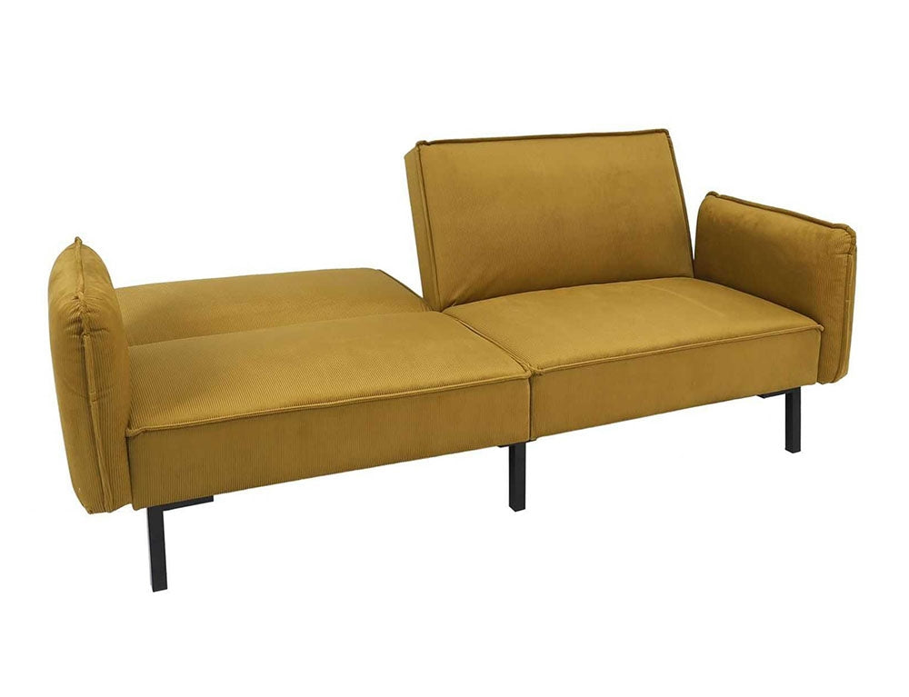 Τριθέσιος Καναπές Κρεβάτι Giulia με αφαιρούμενα μπράτσα, κοτλέ ύφασμα  (198x83x90cm)