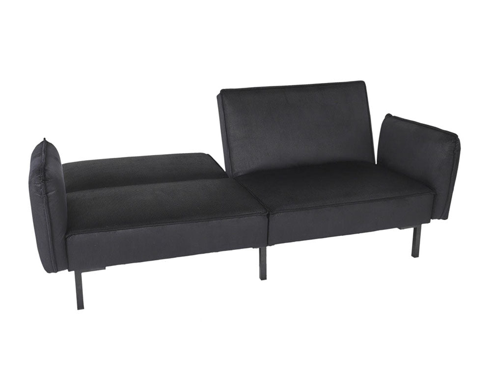 Τριθέσιος Καναπές Κρεβάτι Giulia Ηome Deco Factory με αφαιρούμενα μπράτσα, κοτλέ ύφασμα και διαστάσεις 198x83x90cm