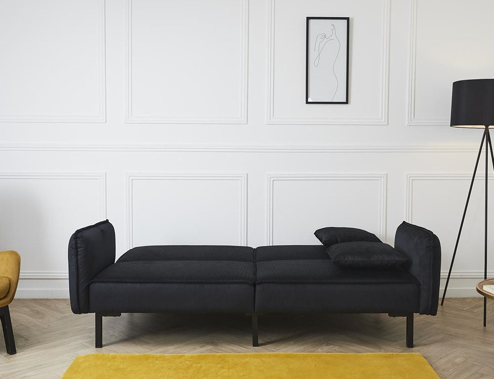 Τριθέσιος Καναπές Κρεβάτι Giulia Ηome Deco Factory με αφαιρούμενα μπράτσα, κοτλέ ύφασμα και διαστάσεις 198x83x90cm