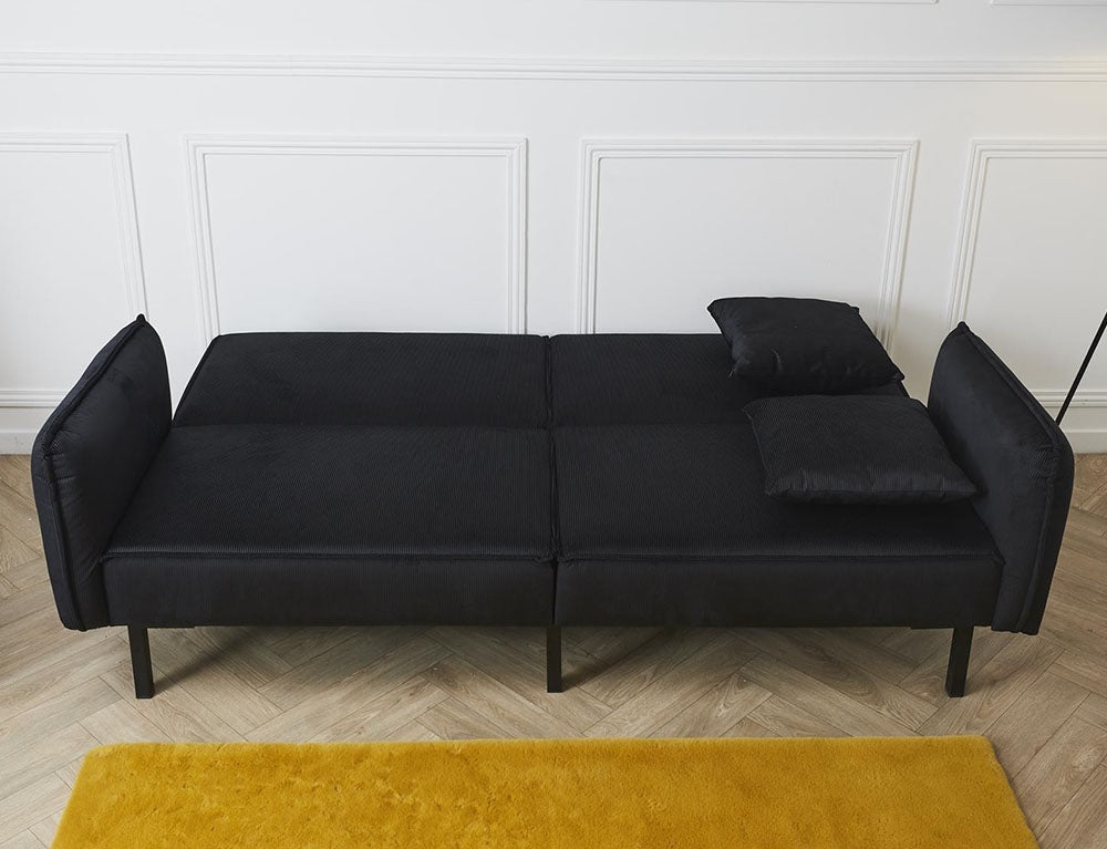 Τριθέσιος Καναπές Κρεβάτι Giulia Ηome Deco Factory με αφαιρούμενα μπράτσα, κοτλέ ύφασμα και διαστάσεις 198x83x90cm