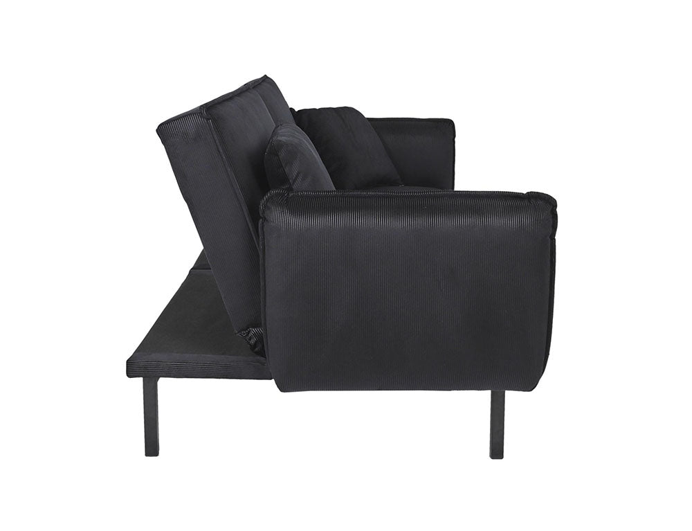 Τριθέσιος Καναπές Κρεβάτι Giulia Ηome Deco Factory με αφαιρούμενα μπράτσα, κοτλέ ύφασμα και διαστάσεις 198x83x90cm