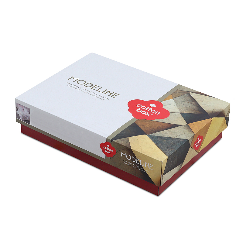 Σετ παπλωματοθήκη Lendell Cotton Box 3 τμχ Μονή (160x220) χρώμα μέντα - λευκό - Image 5