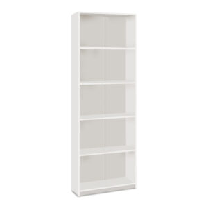 Βιβλιοθήκη Max Megapap χρώμα λευκό 58x23x170εκ.