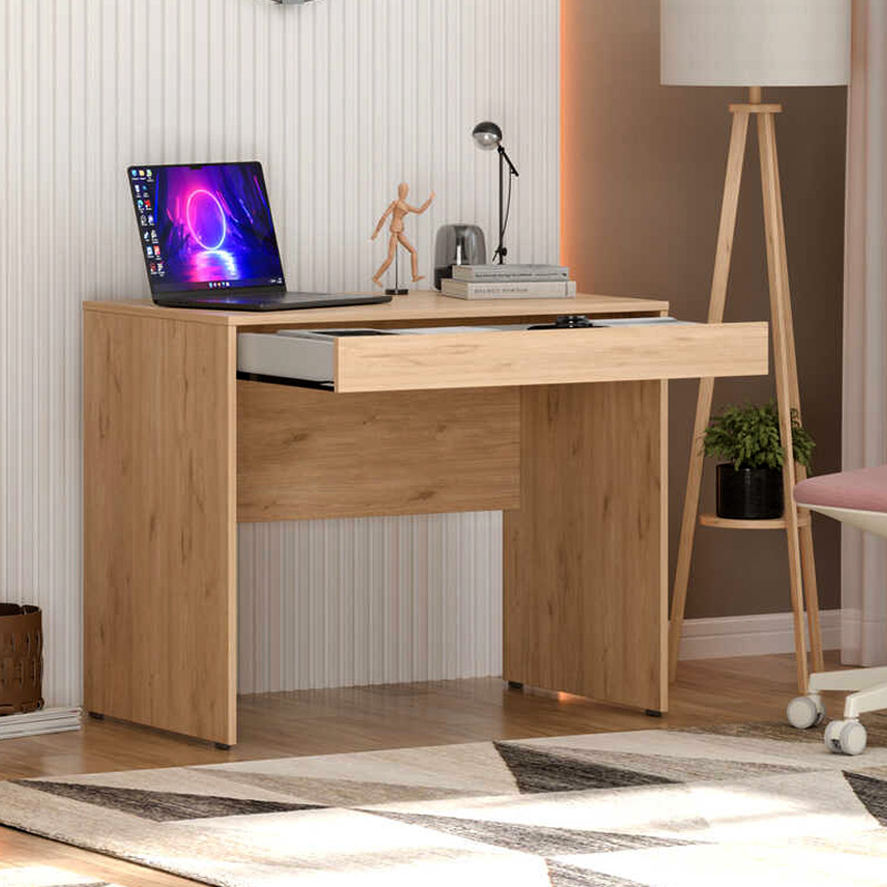 Γραφείο εργασίας Vareno Megapap χρώμα florida oak 90x55x75εκ. - Image 2