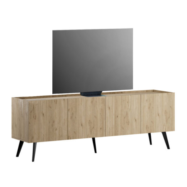 Έπιπλο τηλεόρασης Luna Megapap χρώμα florida oak 180x41x62εκ.
