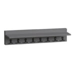 Κρεμάστρα τοίχου Vettini Megapap χρώμα ανθρακί 100x12x20εκ.