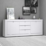 Μπουφές Ocean Megapap χρώμα λευκό 210x45x86εκ.