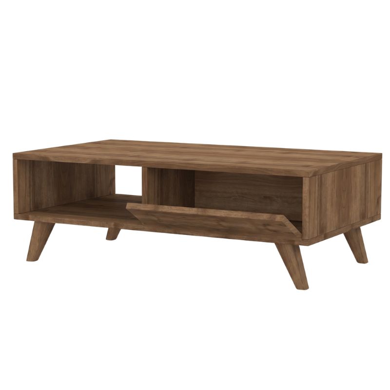Τραπεζάκι σαλονιού Aster Megapap χρώμα καρυδί 120x56x40εκ. - Image 5
