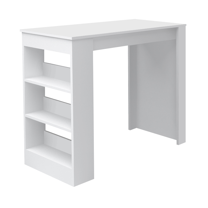 Τραπέζι μπαρ Deep Megapap χρώμα λευκό 120x50x100εκ. - Image 3