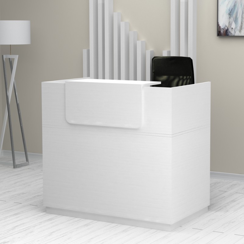 Γραφείο υποδοχής – reception Lemmon Megapap χρώμα λευκό 120x70x110εκ.
