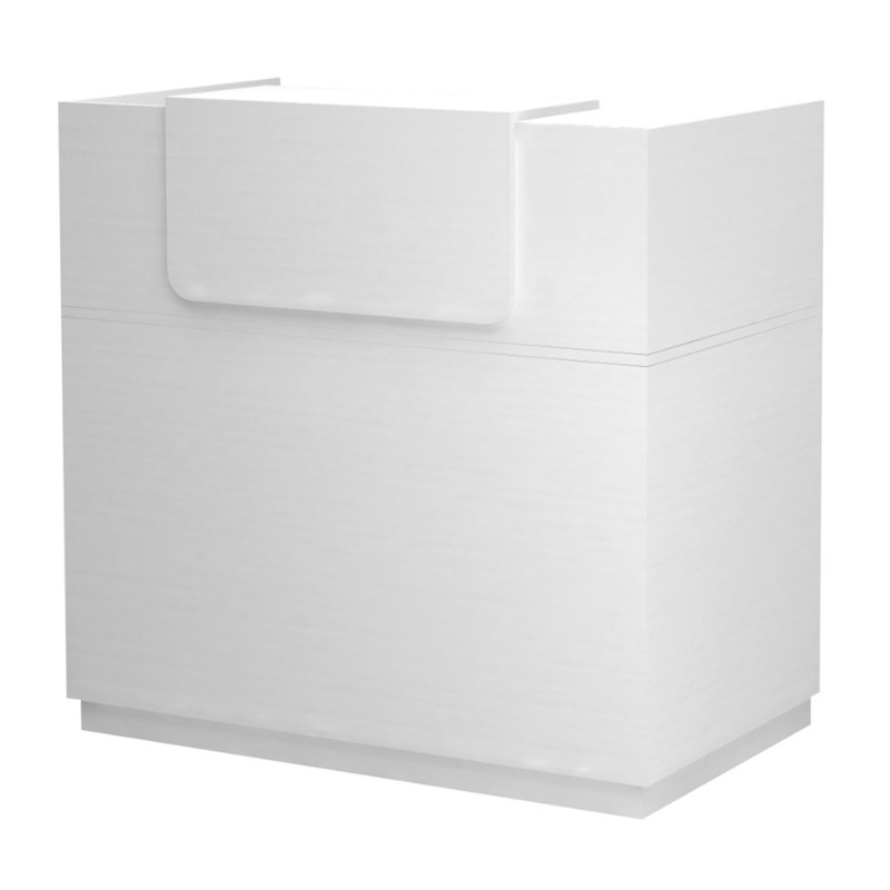Γραφείο υποδοχής - reception Lemmon Megapap χρώμα λευκό 120x70x110εκ. - Image 6