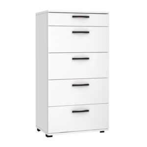 Συρταριέρα Helia Megapap χρώμα λευκό 60x44x108εκ.