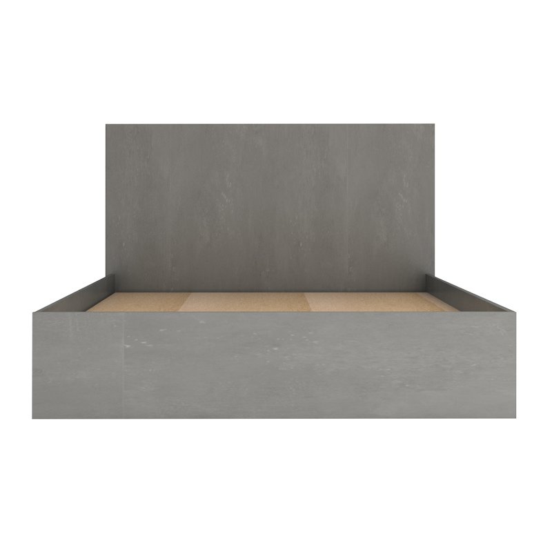 Κρεβάτι Troy Megapap χρώμα γκρι σκυροδέματος 150x200εκ. - Image 6