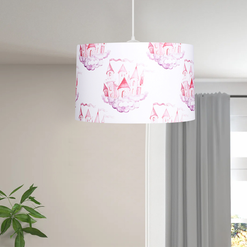 Φωτιστικό οροφής Tale Megapap E27 ύφασμα PVC μονόφωτο πολύχρωμο Ø33x70εκ. - Image 2