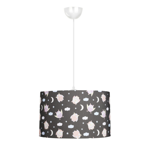 Φωτιστικό οροφής Tale Megapap E27 ύφασμα PVC μονόφωτο πολύχρωμο Ø33×70εκ.