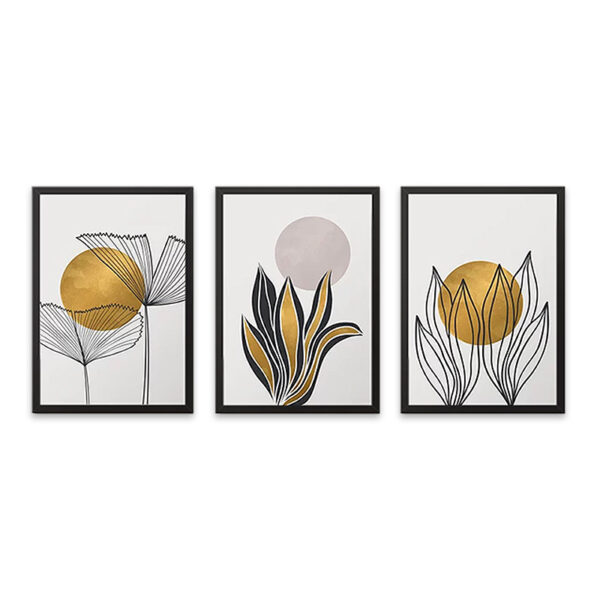 Πίνακας “Plants” Megapap 3 τμχ. σε πλαίσιο 35x45x2εκ.