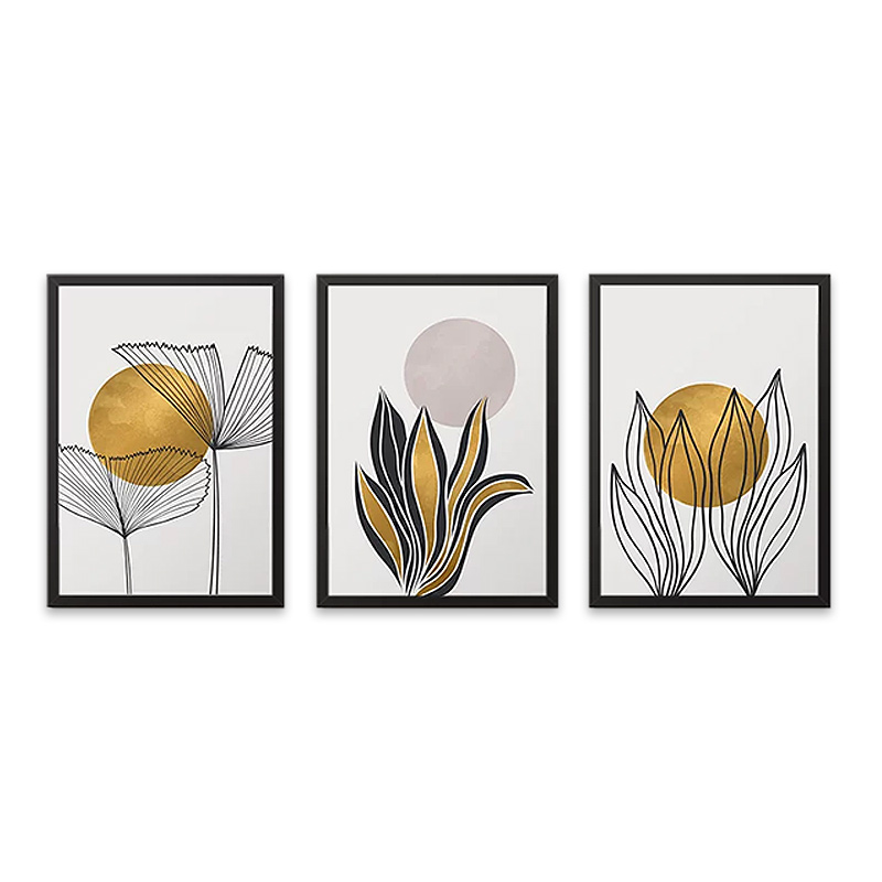 Πίνακας “Plants” Megapap 3 τμχ. σε πλαίσιο 35x45x2εκ.