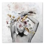 Πίνακας σε καμβά “Hidden Face” Megapap ψηφιακής εκτύπωσης 60x60x3 εκ.