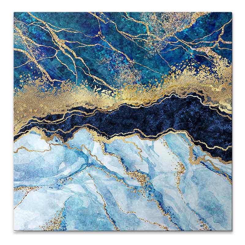Πίνακας σε καμβά “Deep Blue” Megapap ψηφιακής εκτύπωσης 50x50x3εκ.