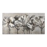 Πίνακας σε καμβά “White Flowers” Megapap ψηφιακής εκτύπωσης 120x60x3εκ.