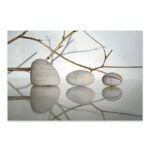 Πίνακας σε καμβά “Stones and Branches” Megapap ψηφιακής εκτύπωσης 90x60x3εκ.