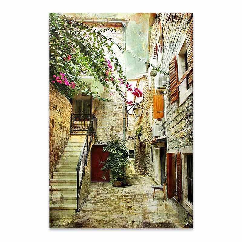 Πίνακας σε καμβά “Picturesque Neighborhood” Megapap ψηφιακής εκτύπωσης 40x60x3εκ.