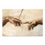 Πίνακας σε καμβά “The Creation of Adam” Megapap ψηφιακής εκτύπωσης 100x70x3εκ.