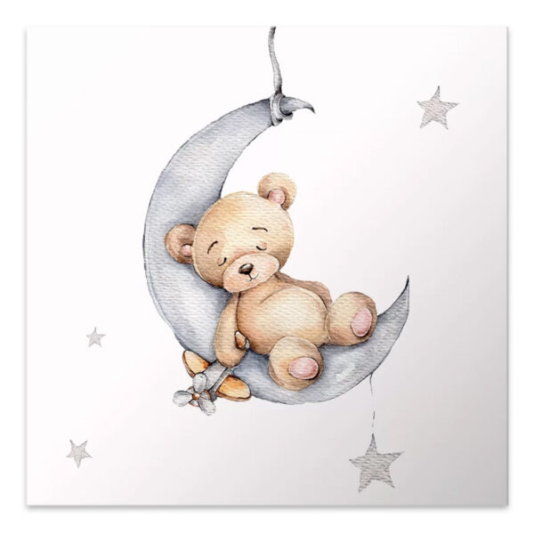 Πίνακας σε καμβά “Baby Bear” Megapap ψηφιακής εκτύπωσης 40x40x3εκ.