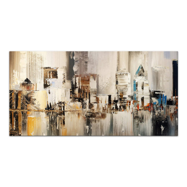 Πίνακας σε καμβά “City” Megapap ψηφιακής εκτύπωσης 140x70x3εκ.