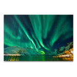 Πίνακας σε καμβά “Aurora Borealis” Megapap ψηφιακής εκτύπωσης 100x70x3εκ.