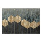 Πίνακας σε καμβά “Golden Cubes” Megapap ψηφιακής εκτύπωσης 100x70x3εκ.
