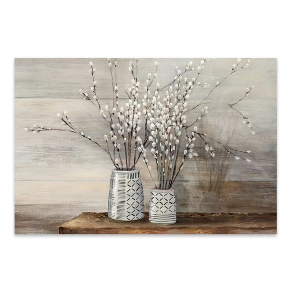 Πίνακας σε καμβά “Willow Flowers” Megapap ψηφιακής εκτύπωσης 100x70x3εκ.